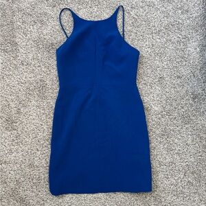 Black Halo Royal Blue Mini Dress